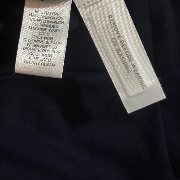 LOFT Petites Navy Ruffle Hem Mini Skirt Size Small Petite NWT - Picture 4 of 5